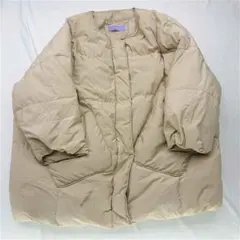 ★ウィーグス weegs ダウンコート ベージュ系 レディース Fサイズ