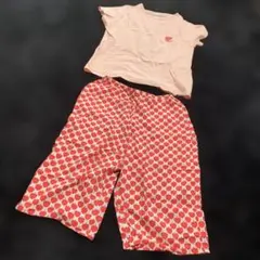 ユニクロ×フィンレイソン　リンゴ刺繍 Tシャツとパンツセット　160cm