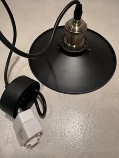 インダストリアル ペンダントライト マットブラック　直径約22cm