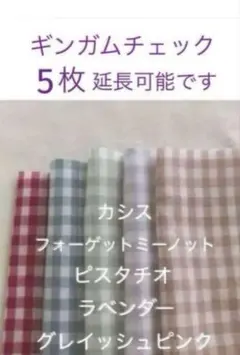 5枚 ♪10×15cm ☆ギンガムチェック＊check&stripe c&s