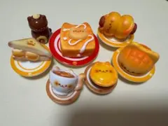 （香港購入）ミニチュア スクイーズ 猫 パン スイーツ 7点セット
