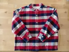 チェック柄長袖シャツ 120サイズ