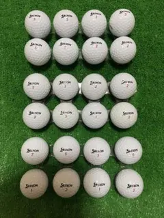美品！スリクソンDISTANCEホワイト　ボール24球の出品になります。