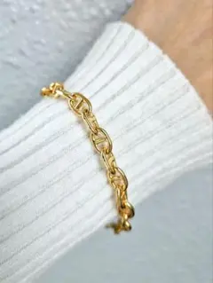 SALE ゴールドデザインチェーン ブレスレット シンプルブレスレット