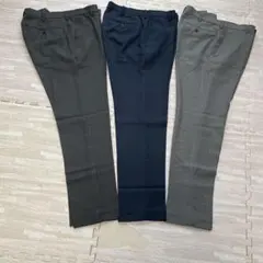 ユニクロ　感動パンツ ウエスト79cm ネイビー・グレー・チャコール3色セット