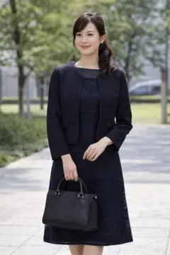 【美品】東京ソワール RIFANNE セレモニー ワンピース セットアップ L