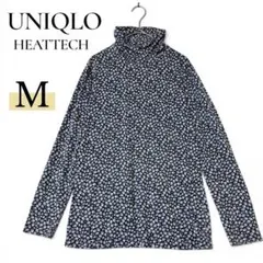 UNIQLO ヒートテック 肌着 タートルネック 長袖 花柄 M