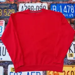 ぱ*ー様 Athletic Works 無地スウェット レッド M トレーナー