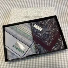 紳士用ハンカチ　2枚セット