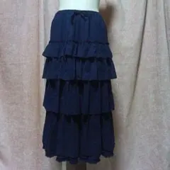 ティアードロングスカート