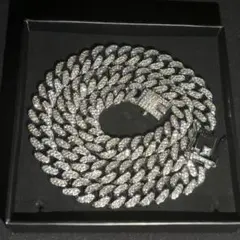 ✨️最高級品✨️55cmマイアミキューバンチェーンネックレスシルバー