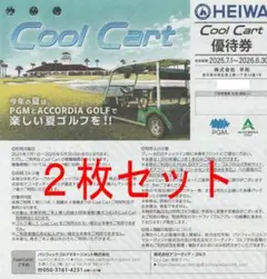 平和 PGM 株主優待 10枚+ オマケCool Cart クールカート 1枚 平和 PGM 株主優待【10枚】＋【クールカート券2枚】 - メルカリ