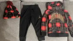JORDAN ジョーダン キッズ セットアップ パーカー スエット ニット帽
