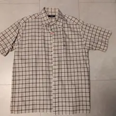 Munsingwear チェック柄 半袖ボタンダウンシャツ