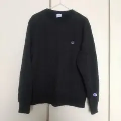 Champion ブラック クルーネック トレーナーサイズL