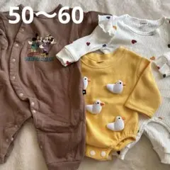 futafuta ミッキー ロンパースセット 50 60 春