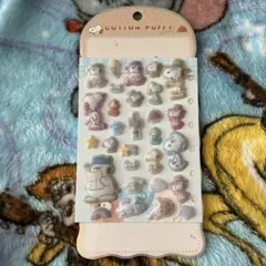 サンリオ シナモロール スヌーピーコットンパフィーシール おすそわけ 正規品