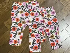 マリメッコ　スパッツ　花柄　双子　100サイズ