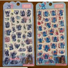 Disney ディズニースティッチ ぷっくり 3Dシール 2枚 正規品