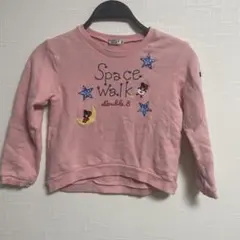 ミキハウス　ダブルビー　女の子　ピンク　トレーナー　120