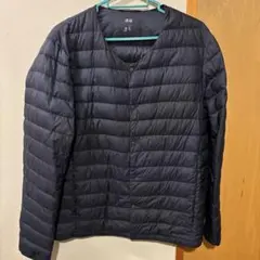 ユニクロ　ウルトラライトダウンコンパクトジャケット　メンズ　L ネイビー