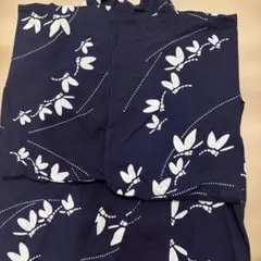浴衣 単品 紺地 トンボ柄　古風のサムネイル