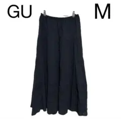 GU ジーユー　ティアードマキシスカート　Mサイズ