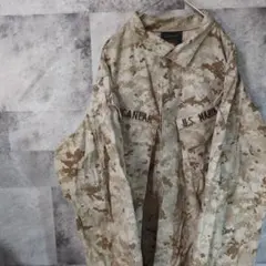 米軍実物USMCマーパット砂漠迷彩ミリタリージャケットSRベージュ　C21,1a