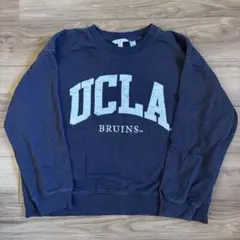 H&M　アメカジUCLA クルーネックスウェット L