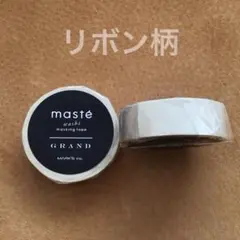 MARK'S Inc. masté リボン柄 マスキングテープ オフホワイト2個のサムネイル