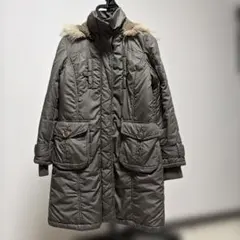 IKKA モッズコート カーキ色 ファー付き Mサイズ