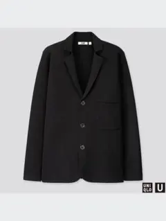 UNIQLO ミラノリブシャツカーディガン L ブラック　新品