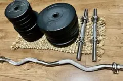 ☆EZバー ダンベルセット☆ 20kg ダンベルにも トレーニングのサムネイル