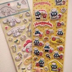 シナモンロール　ハンギョドン　ぷっくりシール　ぷくっとシール　2枚セット