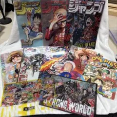 【新品未開封あり】ONE PIECE クリアファイル 下敷き10枚セットくら寿司