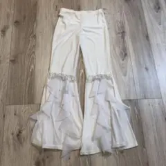 ベリーダンス　パンツ　白