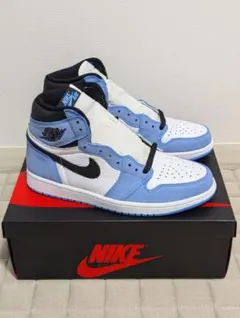 新品未使用　ナイキ エアジョーダン1ハイOG ユニバーシティブルー