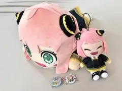 スパイファミリー アーニャ ぬいぐるみ 大・小+ミニピンバッジセット