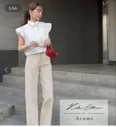 KOBE LETTUCE 岡部あゆみさんコラボ ワイドストレートデニムのサムネイル