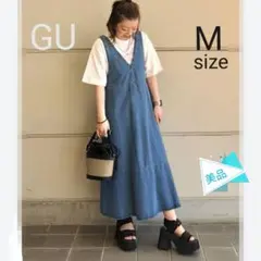 【美品】GU デニム ジャンパースカート Mサイズ