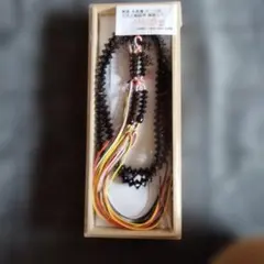 木製数珠 黒色 カラフル紐付き 13200円