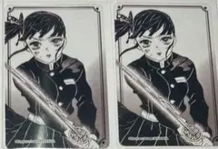 鬼滅の刃　箔カード　栗花落カナヲ×2