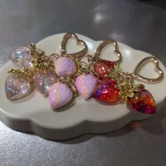 イチゴのキーホルダー　３個セット