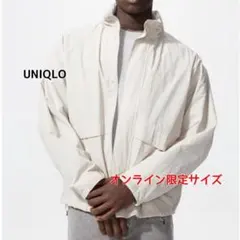 UNIQLO ウインドプルーフスタンドブルゾン 3XL オフホワイト 防風 撥水
