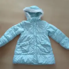 Material Bluebis 水色ダウンコート 150