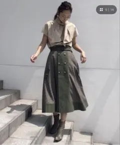 Acka drape volume topsタグ付き 試着のみ - メルカリ