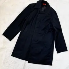 ポールスミス ステンカラーコート ブラック L 比翼 メンズ