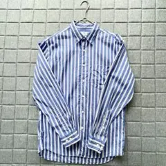 UNIQLO エクストラ ファインコットン シャツ 長袖 ストライプ メンズS