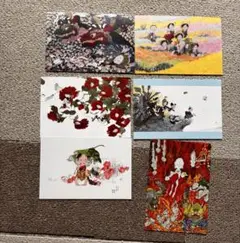 中島潔　ポストカード額入り　サイン入り いわさきちひろ、中島潔ポストカード6枚セット - メルカリ