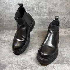 【ザラ】（41）サイドゴアブーツ ブラック ボリュームソール 厚底